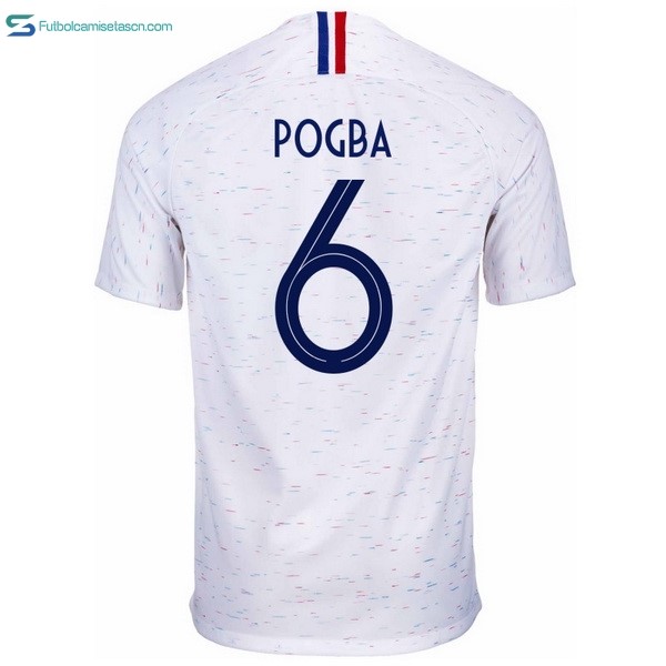 Camiseta Francia 2ª Pogba 2018 Blanco